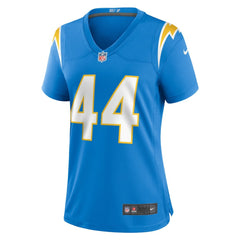 NFL Tanner Muse Los Angeles Chargers Women's Team Game Jersey - Powder Blue