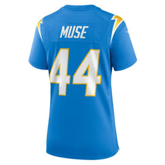 NFL Tanner Muse Los Angeles Chargers Women's Team Game Jersey - Powder Blue