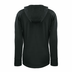 Detroit Lions Cutter & Buck Women's Throwback Daybreak Eco Recycled Half-Zip Hoodie Black