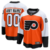 NHL Philadelphia Flyers Fanatics Home Breakaway Custom Jersey - Orange