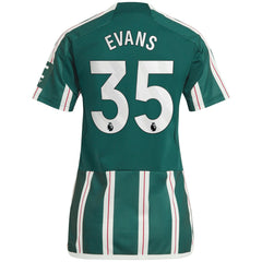 Jonny Evans Manchester United Women's 2023/24 Away Replica Player Jersey – Green shop
