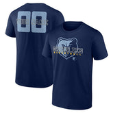Memphis Grizzlies Stellar Personalized Name & Number T-Shirt Navy
