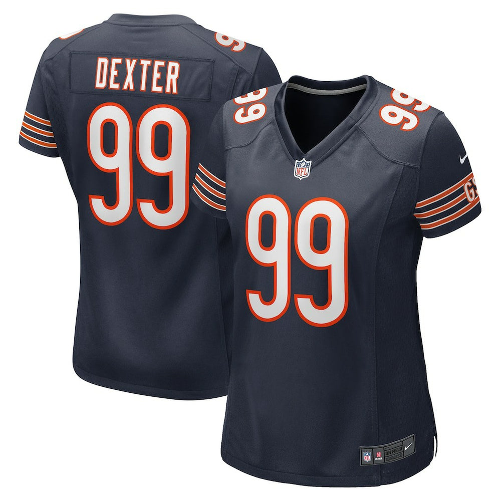NFL Gervon Dexter Sr Chicago Bears Women's Team Game Jersey - Navy