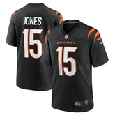 NFL Charlie Jones Cincinnati Bengals Team Game Jersey - Black