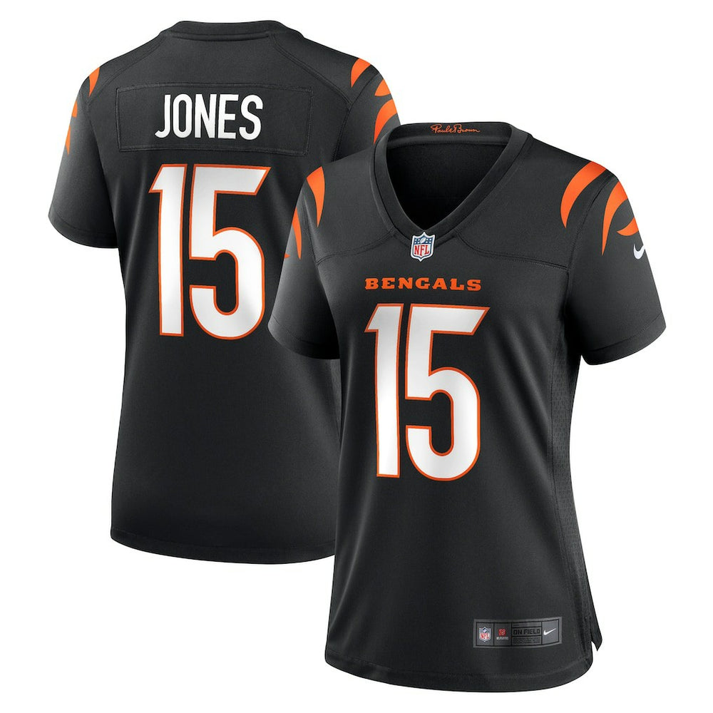 NFL Charlie Jones Cincinnati Bengals Women's Team Game Jersey - Black