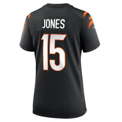Charlie Jones Cincinnati Bengals Women's Team Game Jersey Black