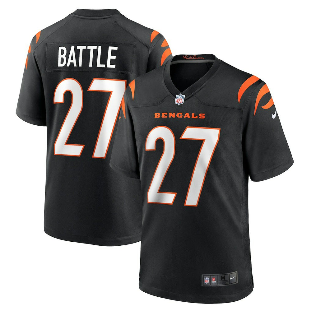 NFL Jordan Battle Cincinnati Bengals Team Game Jersey - Black