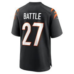NFL Jordan Battle Cincinnati Bengals Team Game Jersey - Black