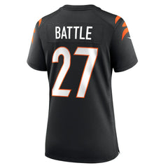 NFL Jordan Battle Cincinnati Bengals Women's Team Game Jersey - Black