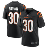 NFL Chase Brown Cincinnati Bengals Team Game Jersey - Black