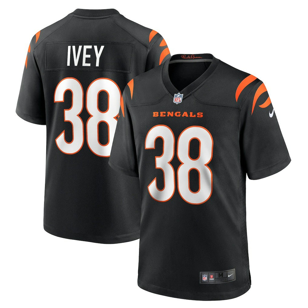 DJ Ivey Cincinnati Bengals Team Game Jersey Black