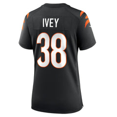 NFL DJ Ivey Cincinnati Bengals Women's Team Game Jersey - Black