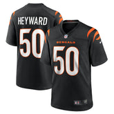 NFL Shaka Heyward Cincinnati Bengals Team Game Jersey - Black