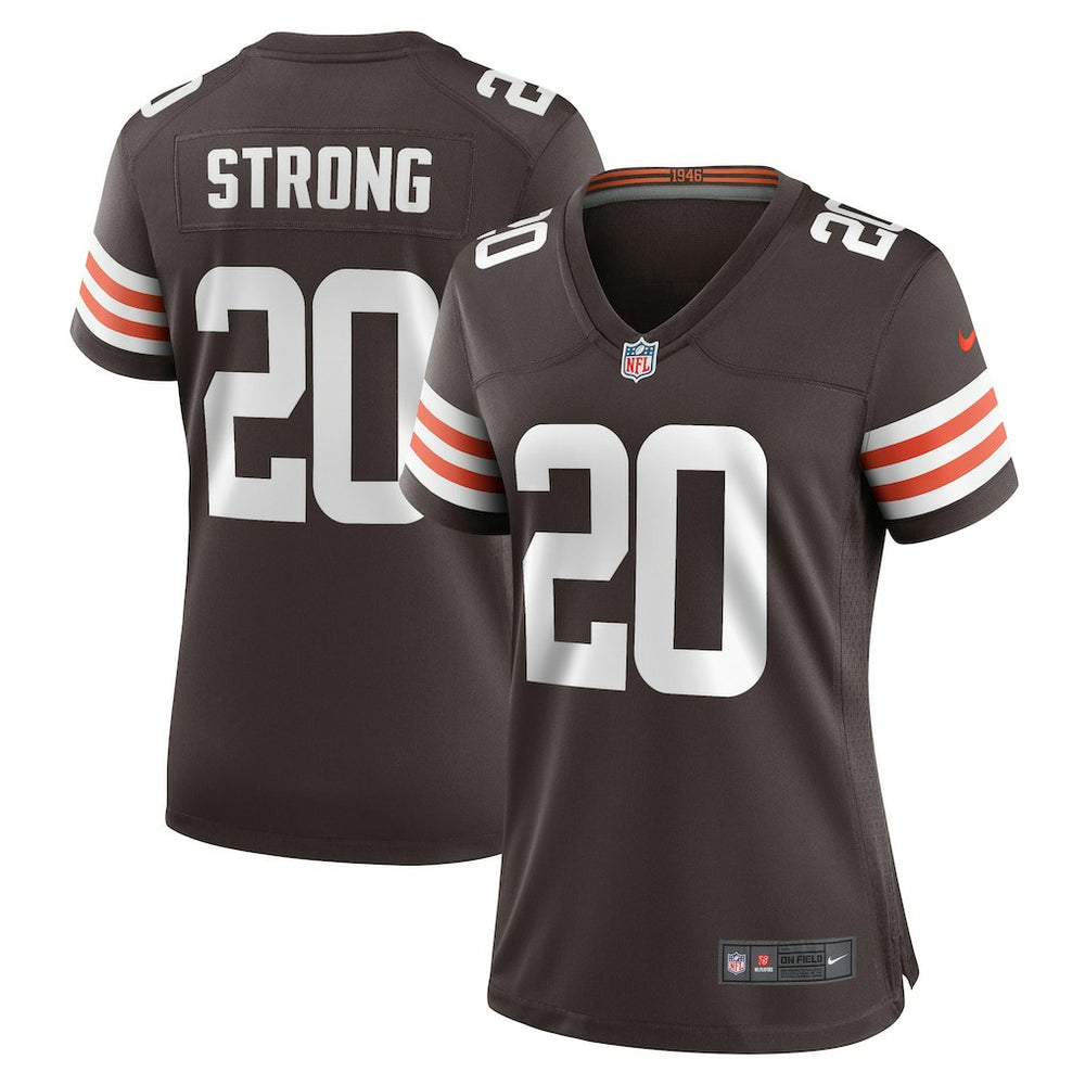 NFL Pierre Strong Jr. Cleveland Browns Women's Team Game Jersey - Brown