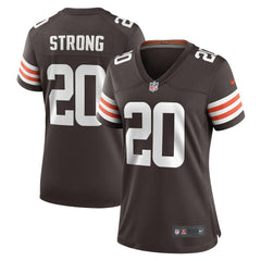 NFL Pierre Strong Jr. Cleveland Browns Women's Team Game Jersey - Brown