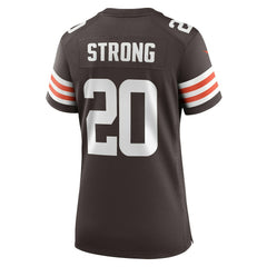 NFL Pierre Strong Jr. Cleveland Browns Women's Team Game Jersey - Brown