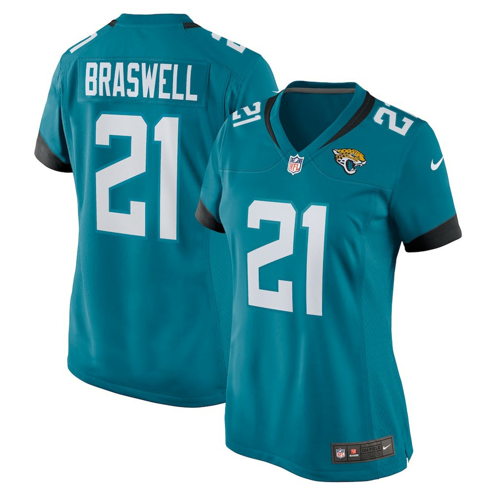 NFL Christian Braswell Jacksonville Jaguars Women's Team Game Jersey - Teal
