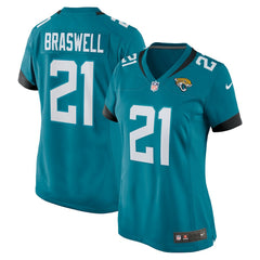 NFL Christian Braswell Jacksonville Jaguars Women's Team Game Jersey - Teal