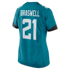 NFL Christian Braswell Jacksonville Jaguars Women's Team Game Jersey - Teal