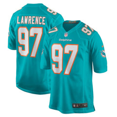 NFL Rashard Lawrence Miami Dolphins Team Game Jersey - Aqua