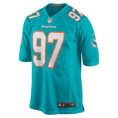 NFL Rashard Lawrence Miami Dolphins Team Game Jersey - Aqua