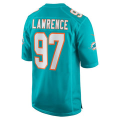 NFL Rashard Lawrence Miami Dolphins Team Game Jersey - Aqua