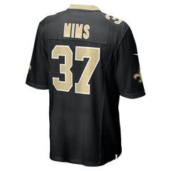 NFL Jordan Mims New Orleans Saints Team Game Jersey - Black