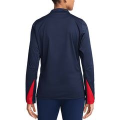 USMNT Women's 2024 Strike Drill Performance Quarter-Zip Pullover Top Navy