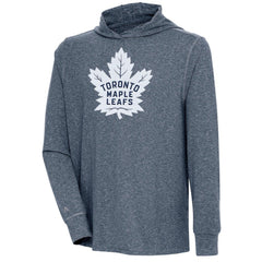 NHL Toronto Maple Leafs Antigua Saga Pullover Hoodie - Heather Navy