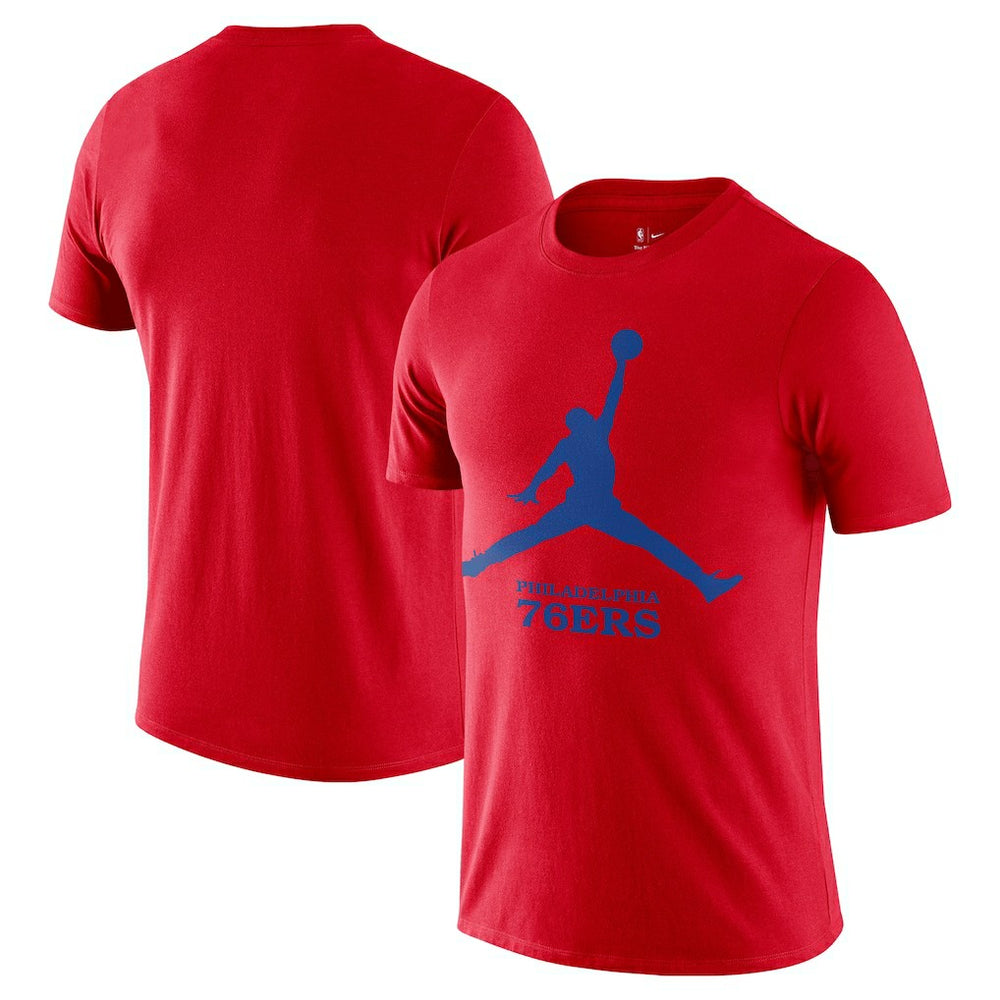Philadelphia 76ers Essential Jumpman T-Shirt Red