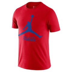 Philadelphia 76ers Essential Jumpman T-Shirt Red