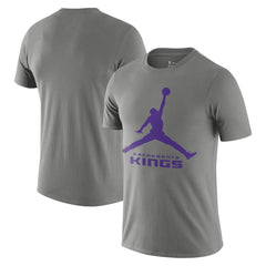 Sacramento Kings Essential Jumpman T-Shirt Gray