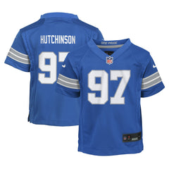 NFL Aidan Hutchinson Detroit Lions Preschool Player Game Jersey - Blue