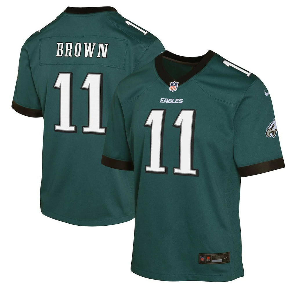 NFL A.J. Brown Philadelphia Eagles Youth Game Jersey - Green