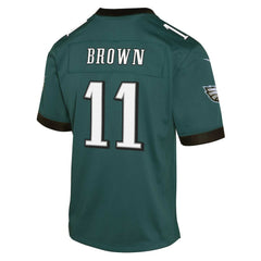 NFL A.J. Brown Philadelphia Eagles Youth Game Jersey - Green