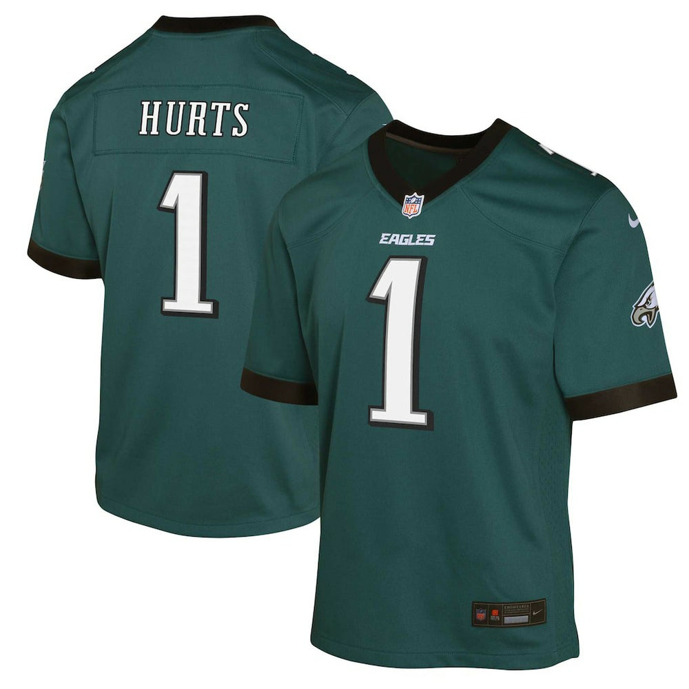 NFL Jalen Hurts Philadelphia Eagles Youth Game Jersey - Green