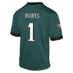 NFL Jalen Hurts Philadelphia Eagles Youth Game Jersey - Green