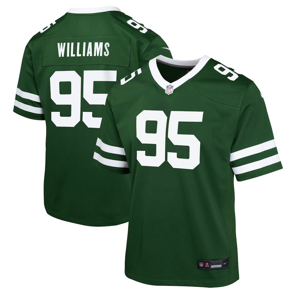 NFL Quinnen Williams New York Jets Youth Game Jersey - Green