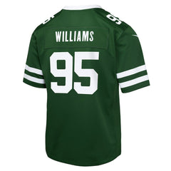 NFL Quinnen Williams New York Jets Youth Game Jersey - Green