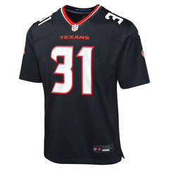 Dameon Pierce Houston Texans Youth Game Jersey Navy