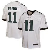NFL A.J. Brown Philadelphia Eagles Youth Game Jersey - White