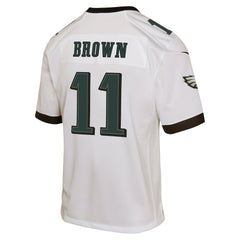 NFL A.J. Brown Philadelphia Eagles Youth Game Jersey - White