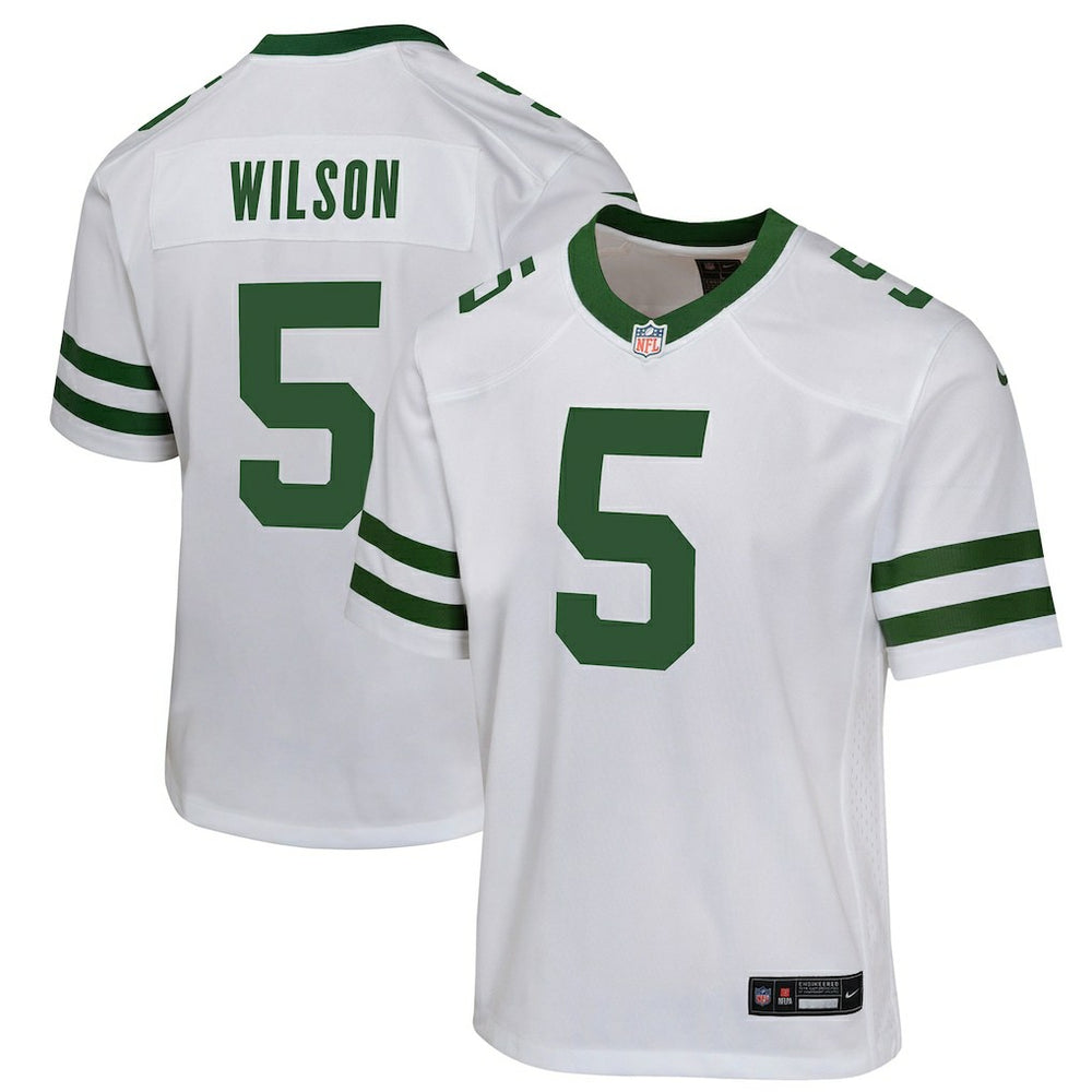 NFL Garrett Wilson New York Jets Youth Game Jersey - White