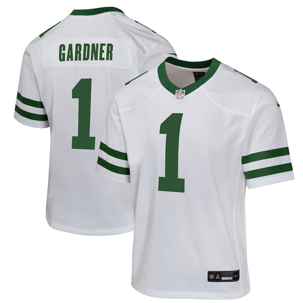 NFL Ahmad Sauce Gardner New York Jets Youth Game Jersey - White