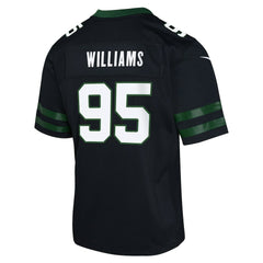 NFL Quinnen Williams New York Jets Youth Game Jersey - Black