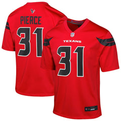 NFL Dameon Pierce Houston Texans Youth Game Jersey - Red