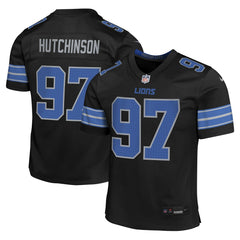 NFL Aidan Hutchinson Detroit Lions Youth Game Jersey - Black