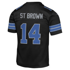 NFL Amon-Ra St. Brown Detroit Lions Youth Game Jersey - Black