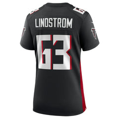 NFL Chris Lindstrom Atlanta Falcons Women's Team Game Jersey - Black