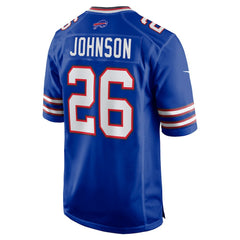 NFL Ty Johnson Buffalo Bills Team Game Jersey - Royal
